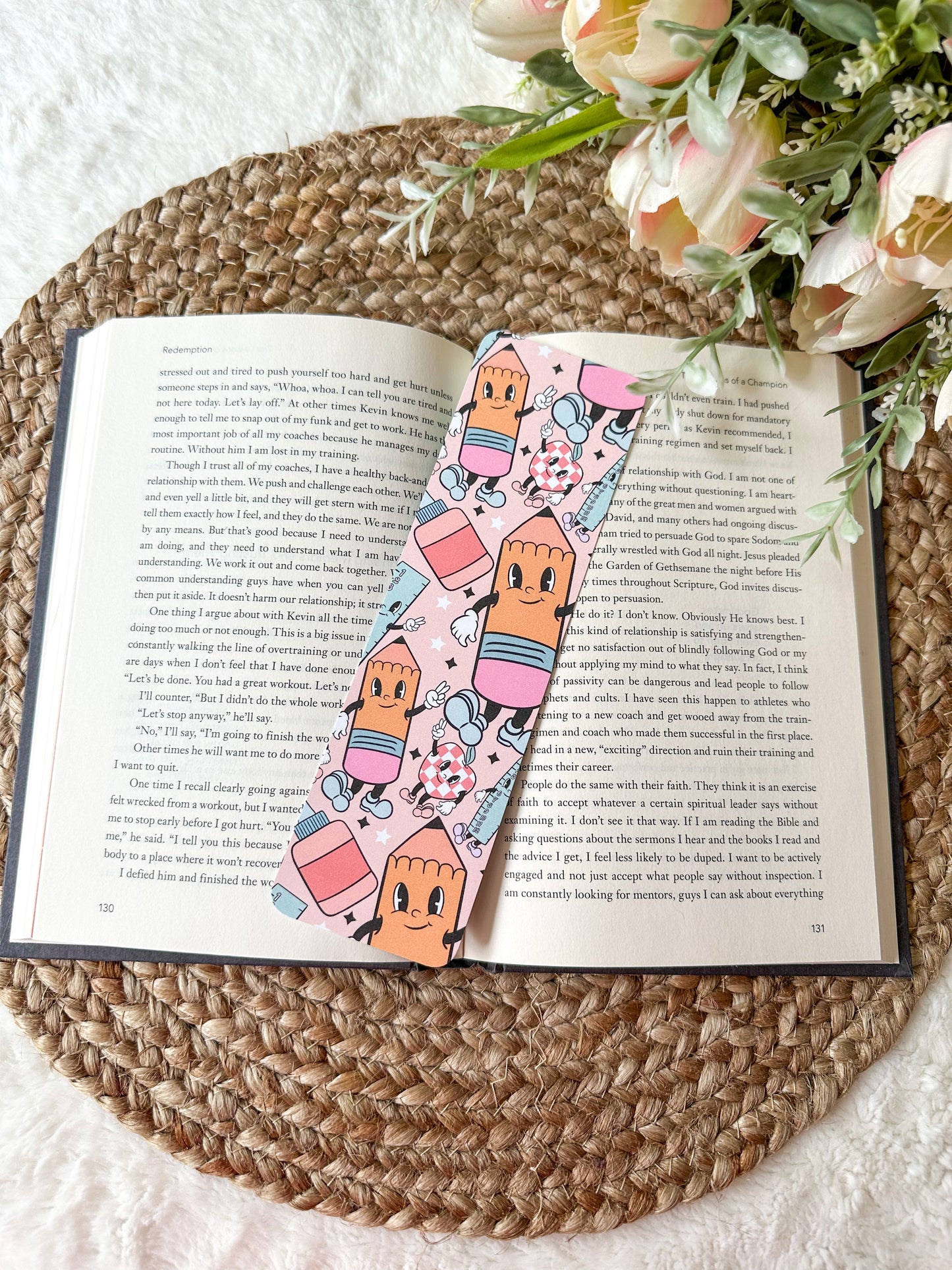 Retro Back To School Bookmark