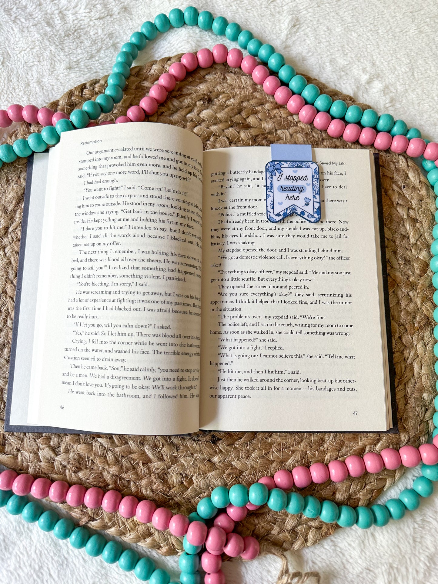 Blue I Stopped Reading Here Magnetic Bookmark