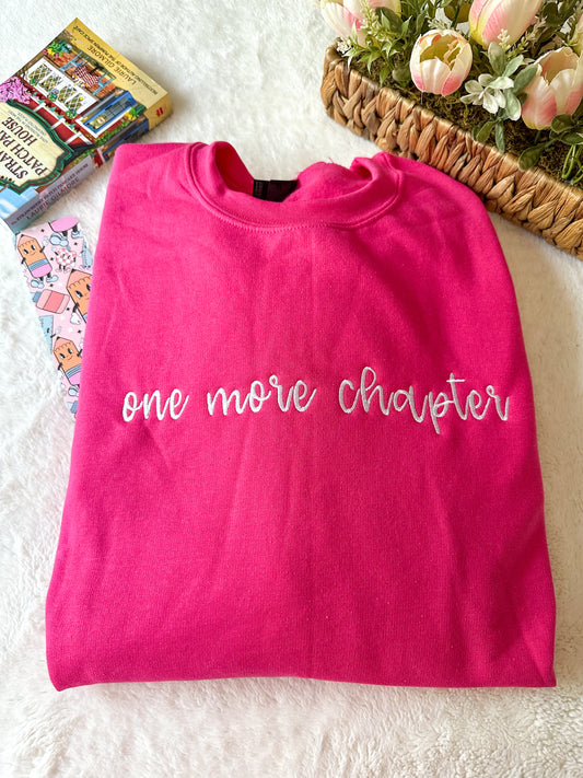 One More Chapter Embroidered Crewneck Sweatshirt