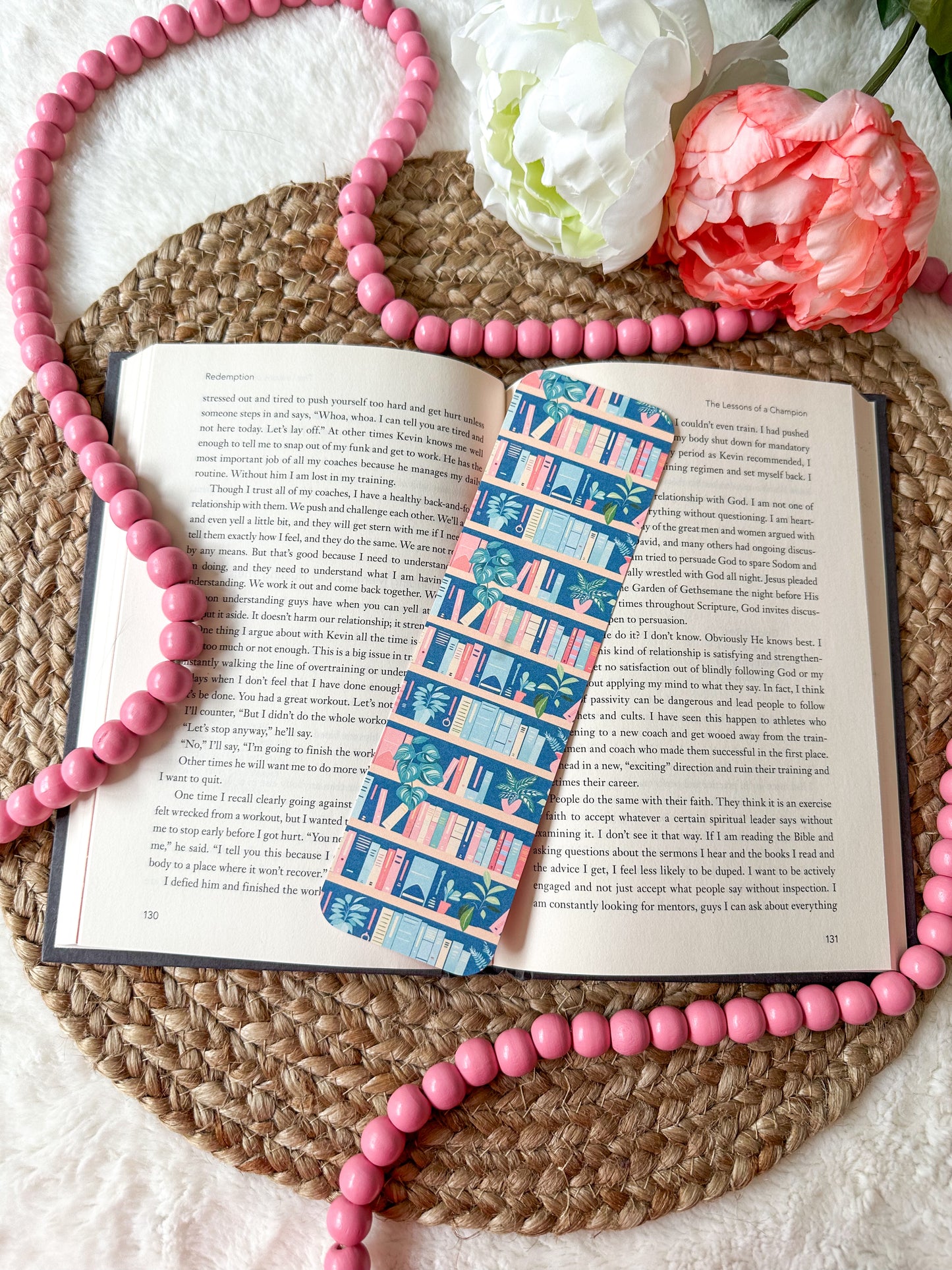 Bookshelf & Plants Bookmark