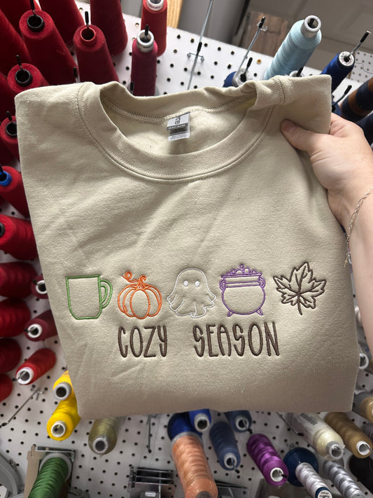 Cozy Season Embroidered Sweatshirt