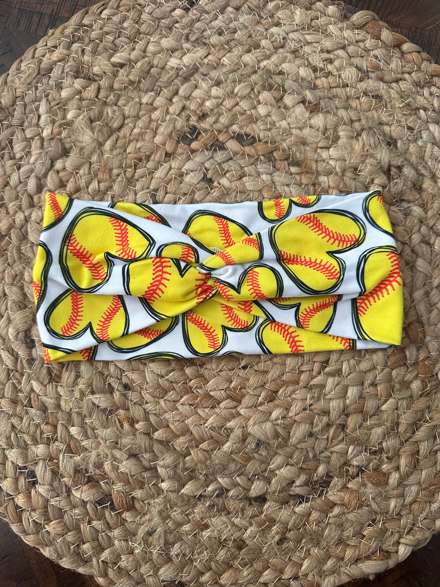 Softball Heart Headband