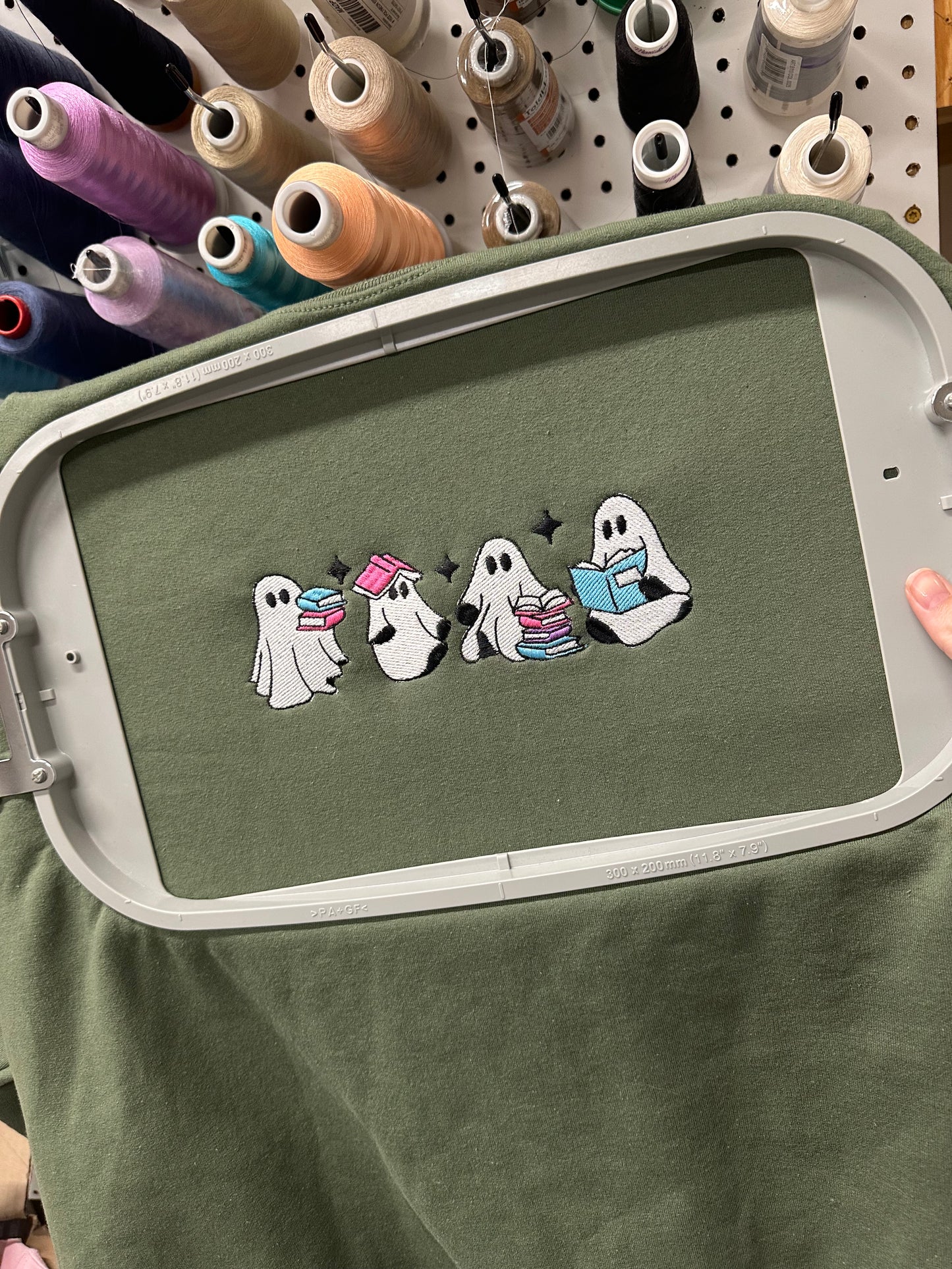 Bookish Ghosties Embroidered Sweatshirt
