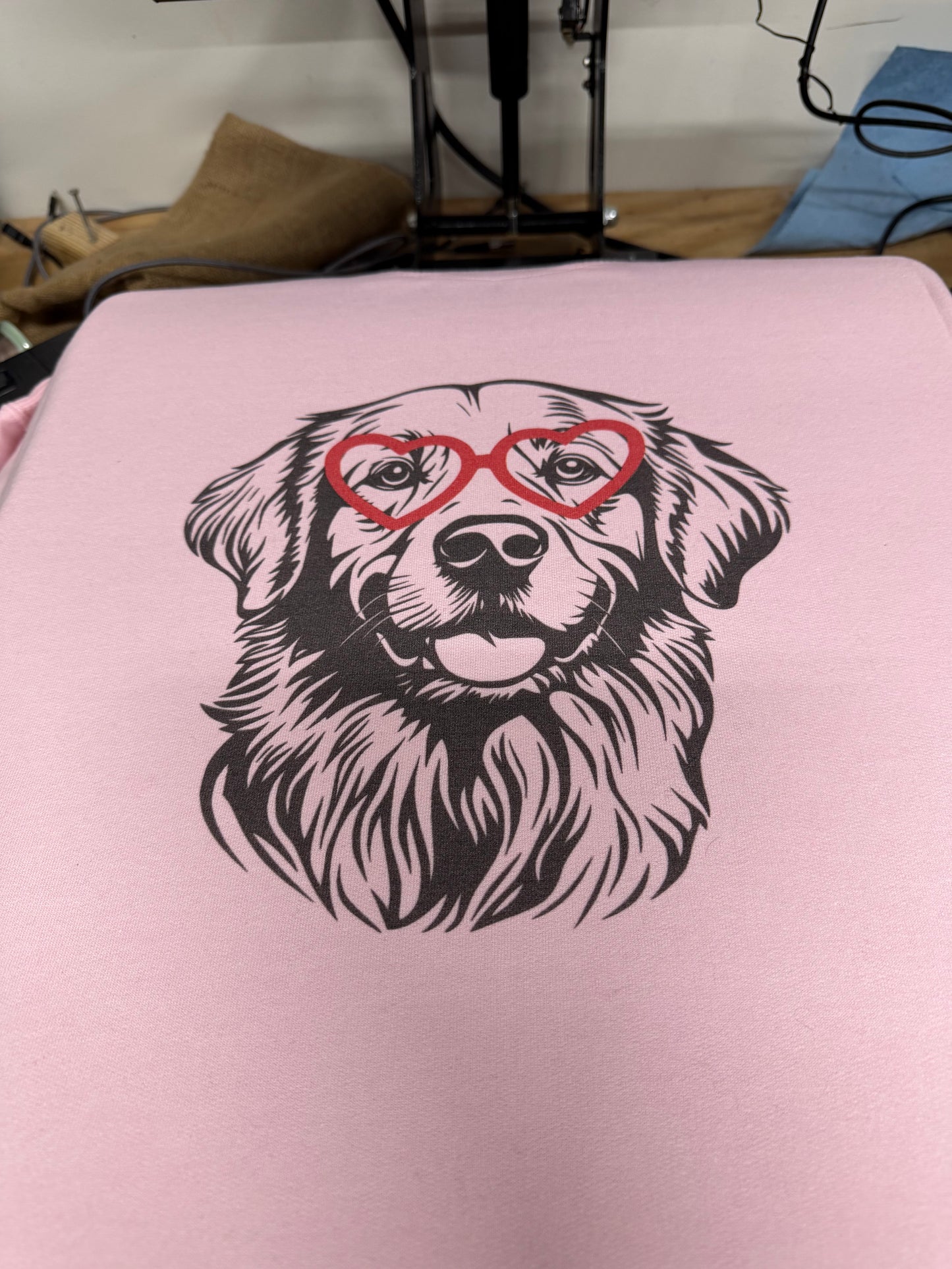 Custom Valentines Dog Breed Shirt or Sweatshirt | Personalized Dog Mom Apparel | DTG Printed in house