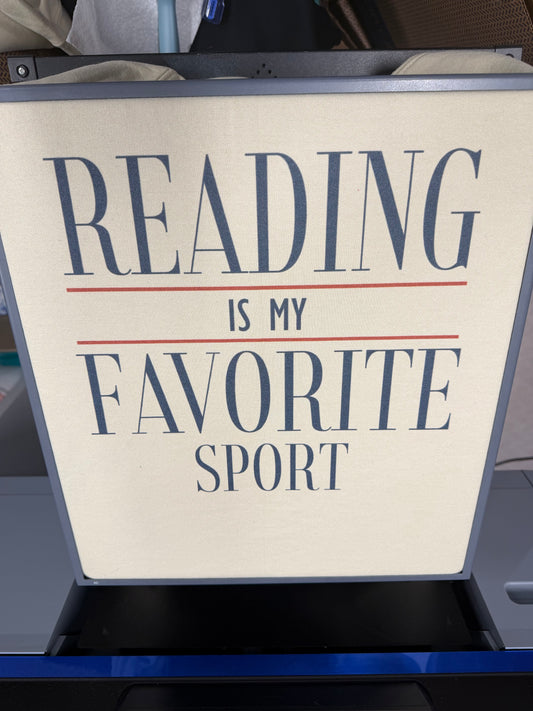 Vintage Reading Is My Favorite Sport Tee or Crewneck
