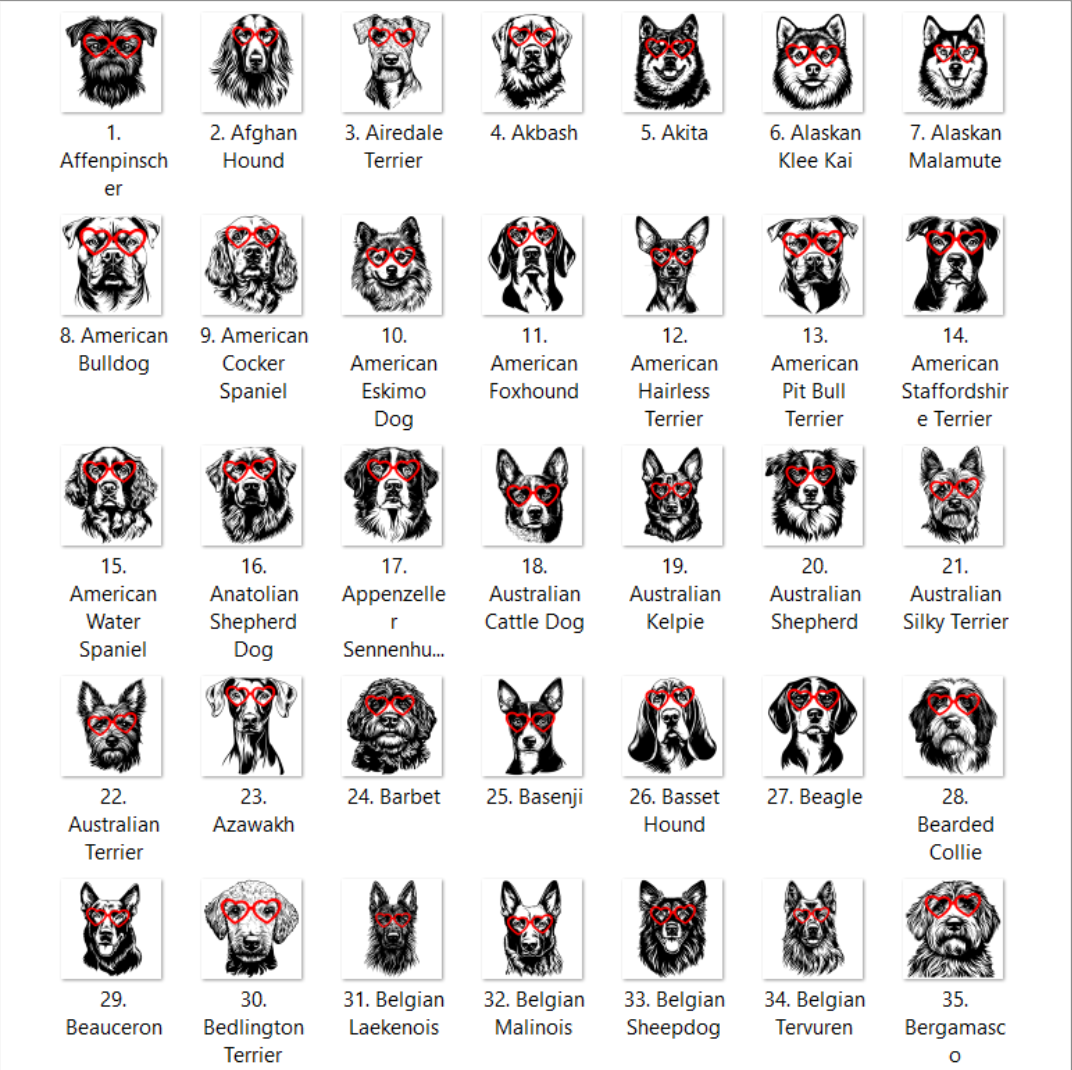 Custom Valentines Dog Breed Shirt or Sweatshirt | Personalized Dog Mom Apparel | DTG Printed in house